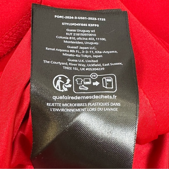 Guess strapless red dress (SL Anya Dress, Size 14, Color: Red Cherry, NWT): - Picture 11 of 14